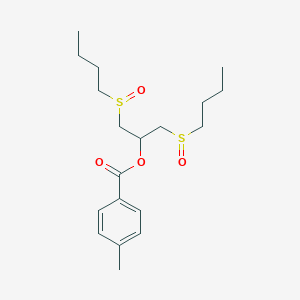 molecular formula C19H30O4S2 B4965040 1,3-Bis(butylsulfinyl)propan-2-yl 4-methylbenzoate 