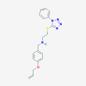 2-[(1-phenyl-1H-tetrazol-5-yl)sulfanyl]-N-[4-(prop-2-en-1-yloxy)benzyl]ethanamine
