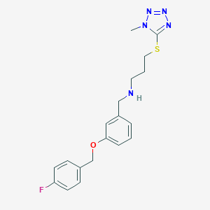 N-{3-[(4-fluorobenzyl)oxy]benzyl}-N-{3-[(1-methyl-1H-tetrazol-5-yl)thio]propyl}amine