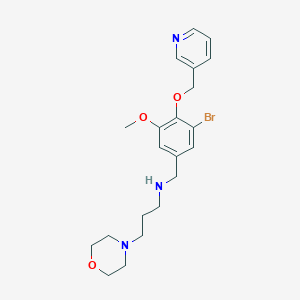N-[3-bromo-5-methoxy-4-(3-pyridinylmethoxy)benzyl]-N-[3-(4-morpholinyl)propyl]amine