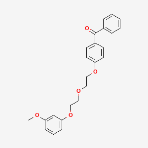 molecular formula C24H24O5 B4965128 [4-[2-[2-(3-Methoxyphenoxy)ethoxy]ethoxy]phenyl]-phenylmethanone 