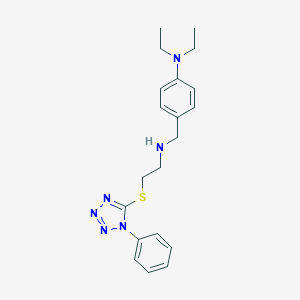 N,N-diethyl-4-[({2-[(1-phenyl-1H-tetrazol-5-yl)sulfanyl]ethyl}amino)methyl]aniline