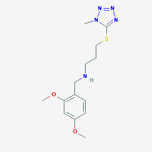 N-(2,4-dimethoxybenzyl)-3-[(1-methyl-1H-tetrazol-5-yl)sulfanyl]propan-1-amine