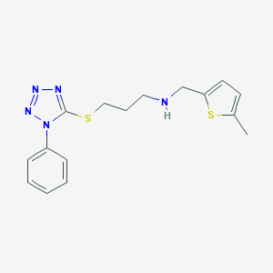 N-[(5-methylthien-2-yl)methyl]-N-{3-[(1-phenyl-1H-tetrazol-5-yl)thio]propyl}amine