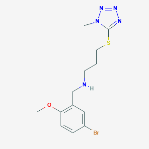 N-(5-bromo-2-methoxybenzyl)-N-{3-[(1-methyl-1H-tetrazol-5-yl)thio]propyl}amine