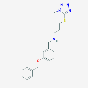 N-[3-(benzyloxy)benzyl]-3-[(1-methyl-1H-tetrazol-5-yl)sulfanyl]propan-1-amine