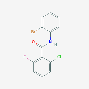 molecular formula C13H8BrClFNO B4965272 N-(2-bromophenyl)-2-chloro-6-fluorobenzamide 