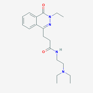molecular formula C19H28N4O2 B4965288 N-[2-(diethylamino)ethyl]-3-(3-ethyl-4-oxo-3,4-dihydro-1-phthalazinyl)propanamide 