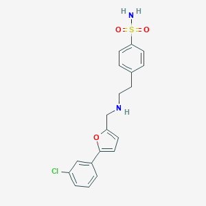 4-[2-({[5-(3-Chlorophenyl)-2-furyl]methyl}amino)ethyl]benzenesulfonamide