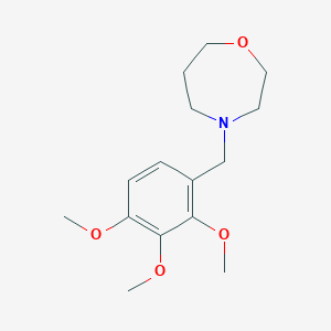 molecular formula C15H23NO4 B4965338 4-[(2,3,4-Trimethoxyphenyl)methyl]-1,4-oxazepane 