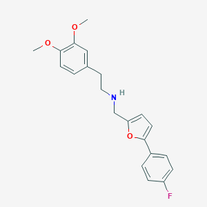 2-(3,4-dimethoxyphenyl)-N-{[5-(4-fluorophenyl)furan-2-yl]methyl}ethanamine