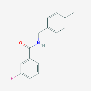 3-fluoro-N-[(4-methylphenyl)methyl]benzamide