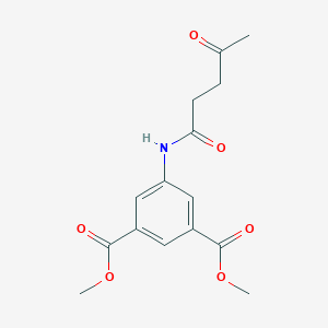 molecular formula C15H17NO6 B496544 Dimethyl 5-[(4-oxopentanoyl)amino]isophthalate 