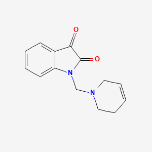 molecular formula C14H14N2O2 B4965459 1-(3,6-dihydro-1(2H)-pyridinylmethyl)-1H-indole-2,3-dione 