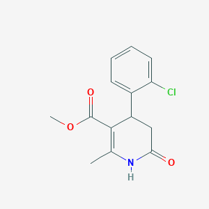 molecular formula C14H14ClNO3 B4965570 Methyl 4-(2-chlorophenyl)-2-methyl-6-oxo-1,4,5,6-tetrahydropyridine-3-carboxylate 