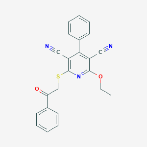2-Ethoxy-6-[(2-oxo-2-phenylethyl)sulfanyl]-4-phenyl-3,5-pyridinedicarbonitrile