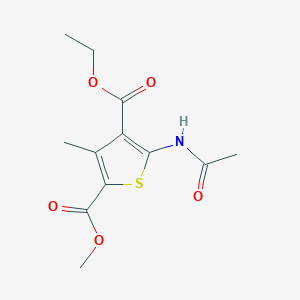 4-Ethyl 2-methyl 5-(acetylamino)-3-methylthiophene-2,4-dicarboxylate
