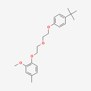 molecular formula C22H30O4 B4965686 1-[2-[2-(4-Tert-butylphenoxy)ethoxy]ethoxy]-2-methoxy-4-methylbenzene 
