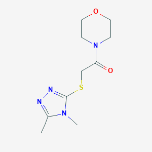 4,5-dimethyl-4H-1,2,4-triazol-3-yl 2-(4-morpholinyl)-2-oxoethyl sulfide