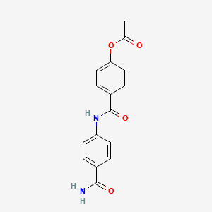 molecular formula C16H14N2O4 B4965808 4-[(4-Carbamoylphenyl)carbamoyl]phenyl acetate 