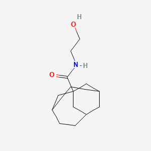 molecular formula C14H23NO2 B4965815 N-(2-hydroxyethyl)tricyclo[4.3.1.13,8]undecane-1-carboxamide 