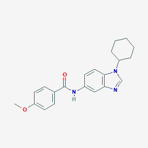 N-(1-cyclohexyl-1H-benzimidazol-5-yl)-4-methoxybenzamide