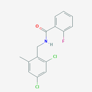 N-(2,4-dichloro-6-methylbenzyl)-2-fluorobenzamide
