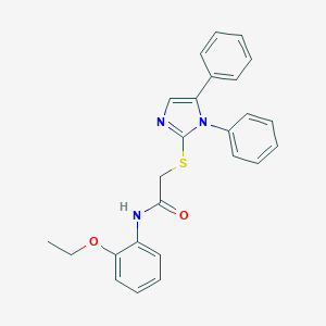 molecular formula C25H23N3O2S B496602 2-[(1,5-diphenyl-1H-imidazol-2-yl)sulfanyl]-N-(2-ethoxyphenyl)acetamide 