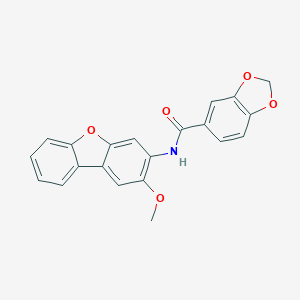 N-(2-methoxydibenzo[b,d]furan-3-yl)-1,3-benzodioxole-5-carboxamide