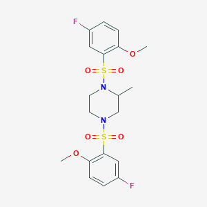 1,4-Bis((5-fluoro-2-methoxyphenyl)sulfonyl)-2-methylpiperazine