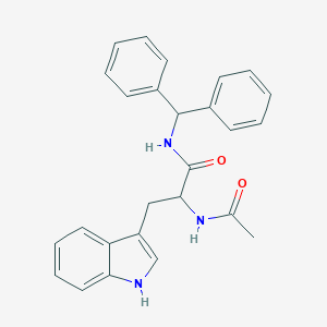 molecular formula C26H25N3O2 B496612 N-(DIPHENYLMETHYL)-2-ACETAMIDO-3-(1H-INDOL-3-YL)PROPANAMIDE 