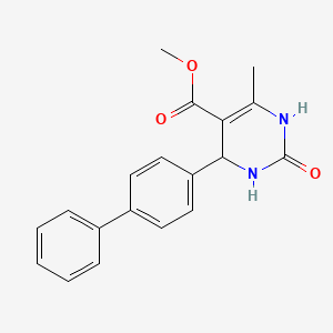 molecular formula C19H18N2O3 B4966137 Methyl 4-(biphenyl-4-yl)-6-methyl-2-oxo-1,2,3,4-tetrahydropyrimidine-5-carboxylate 