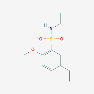 molecular formula C11H17NO3S B496615 N,5-diethyl-2-methoxybenzenesulfonamide CAS No. 650594-81-3