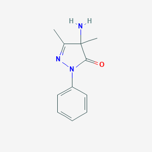 molecular formula C11H13N3O B496628 4-amino-4,5-dimethyl-2-phenyl-2,4-dihydro-3H-pyrazol-3-one CAS No. 956358-25-1