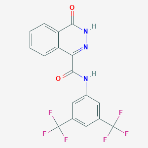 molecular formula C17H9F6N3O2 B496629 N-[3,5-bis(trifluoromethyl)phenyl]-4-oxo-3,4-dihydro-1-phthalazinecarboxamide 