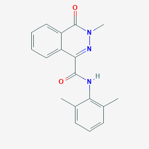 molecular formula C18H17N3O2 B496630 N-(2,6-dimethylphenyl)-3-methyl-4-oxo-3,4-dihydro-1-phthalazinecarboxamide 