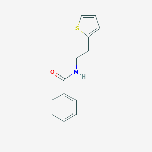molecular formula C14H15NOS B496636 4-methyl-N-[2-(2-thienyl)ethyl]benzamide 
