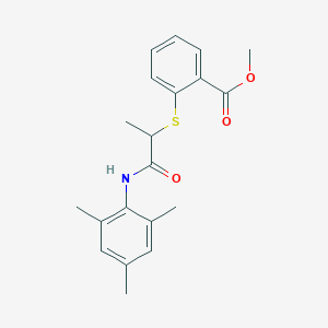 Methyl 2-{[2-(mesitylamino)-1-methyl-2-oxoethyl]sulfanyl}benzoate