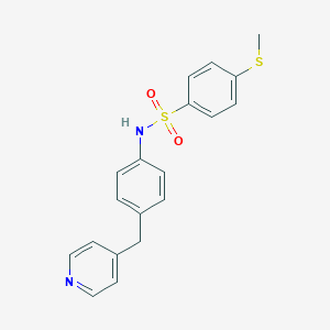 molecular formula C19H18N2O2S2 B496642 4-(methylsulfanyl)-N-[4-(4-pyridinylmethyl)phenyl]benzenesulfonamide 