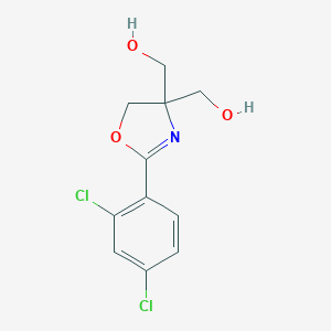 molecular formula C11H11Cl2NO3 B496650 [2-(2,4-Dichlorophenyl)-4,5-dihydro-1,3-oxazole-4,4-diyl]dimethanol CAS No. 727674-39-7