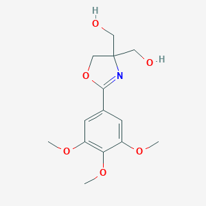 [2-(3,4,5-Trimethoxyphenyl)-4,5-dihydro-1,3-oxazole-4,4-diyl]dimethanol