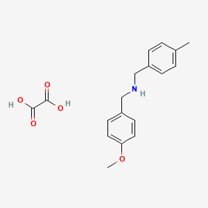molecular formula C18H21NO5 B4966538 N-[(4-methoxyphenyl)methyl]-1-(4-methylphenyl)methanamine;oxalic acid 