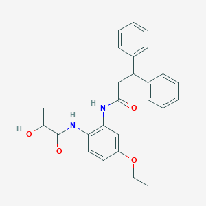 N-[5-ethoxy-2-(lactoylamino)phenyl]-3,3-diphenylpropanamide
