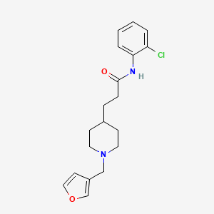 N-(2-chlorophenyl)-3-[1-(3-furylmethyl)-4-piperidinyl]propanamide