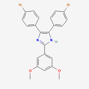 4,5-bis(4-bromophenyl)-2-(3,5-dimethoxyphenyl)-1H-imidazole