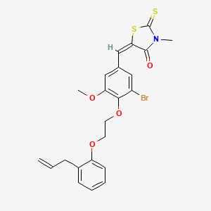 5-{4-[2-(2-allylphenoxy)ethoxy]-3-bromo-5-methoxybenzylidene}-3-methyl-2-thioxo-1,3-thiazolidin-4-one