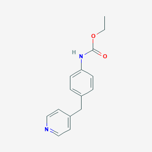 molecular formula C15H16N2O2 B496675 Ethyl 4-(4-pyridinylmethyl)phenylcarbamate 