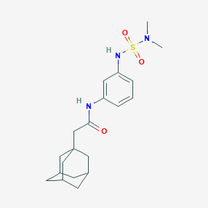 molecular formula C20H29N3O3S B496678 2-(1-adamantyl)-N-(3-{[(dimethylamino)sulfonyl]amino}phenyl)acetamide 