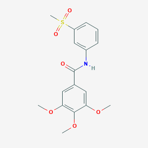molecular formula C17H19NO6S B496693 3,4,5-trimethoxy-N-[3-(methylsulfonyl)phenyl]benzamide 