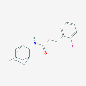 molecular formula C19H24FNO B496699 N-(2-adamantyl)-3-(2-fluorophenyl)propanamide 